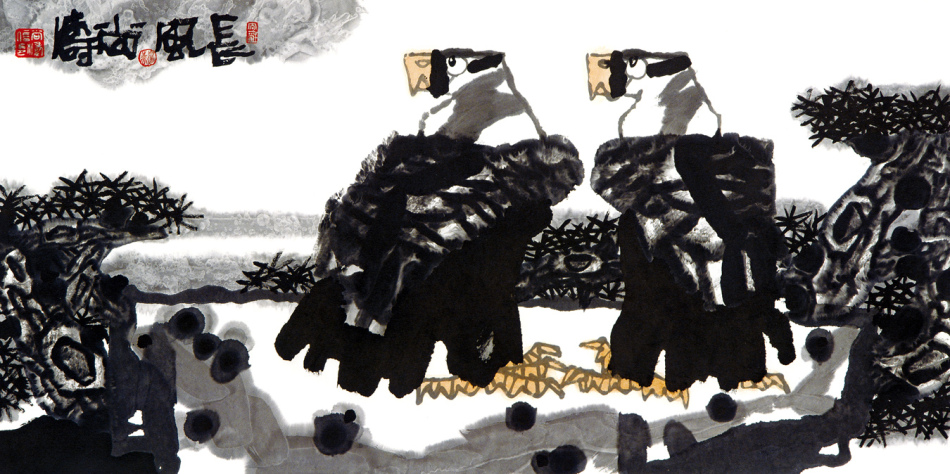 长风　68×136cm　2003年